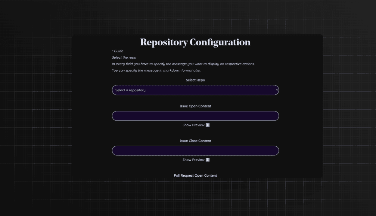 repo config